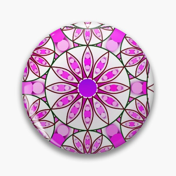 Item preview, Mandala Pattern, Lavender, Pink, Fuchsia and White designed and sold by Marymarice.