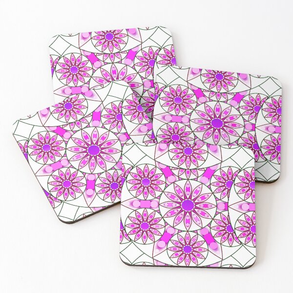 Item preview, Mandala Pattern, Lavender, Pink, Fuchsia and White designed and sold by Marymarice.