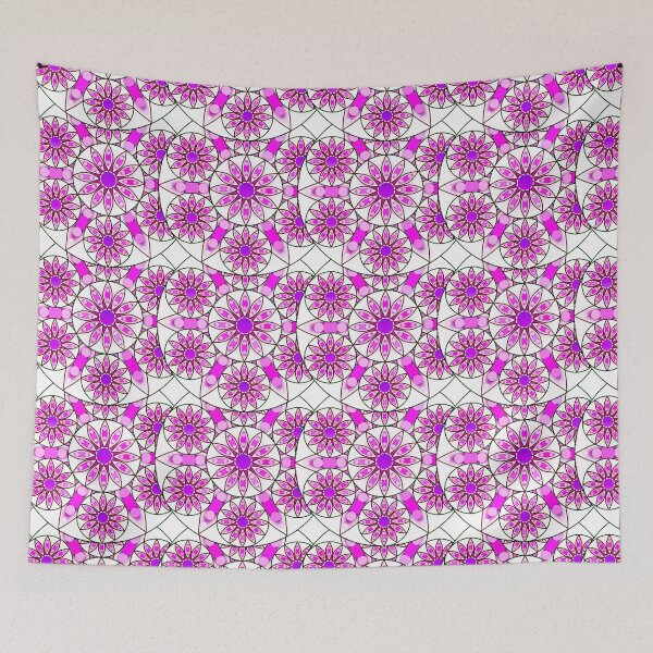 Item preview, Mandala Pattern, Lavender, Pink, Fuchsia and White designed and sold by Marymarice.