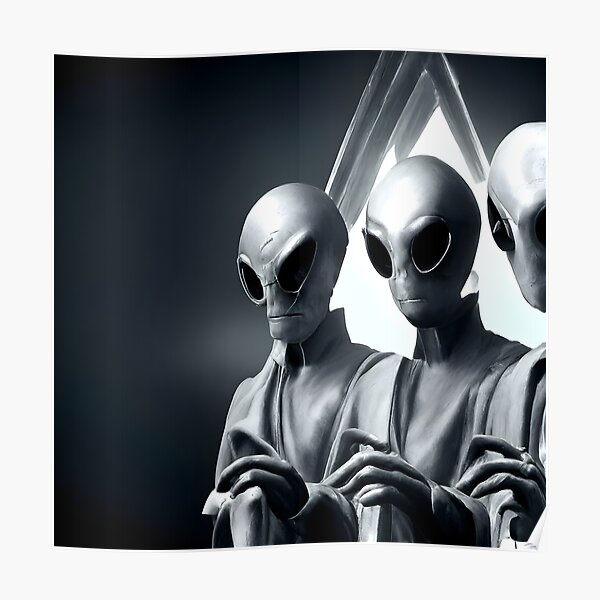 Church of Gray Aliens Poster