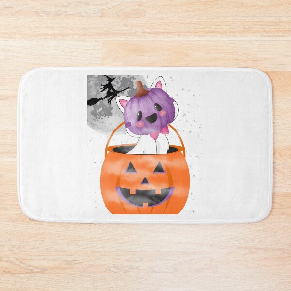 Item preview, Spooky Pumpkin Faced Halloween Kitty designed and sold by GarnersDesigns.