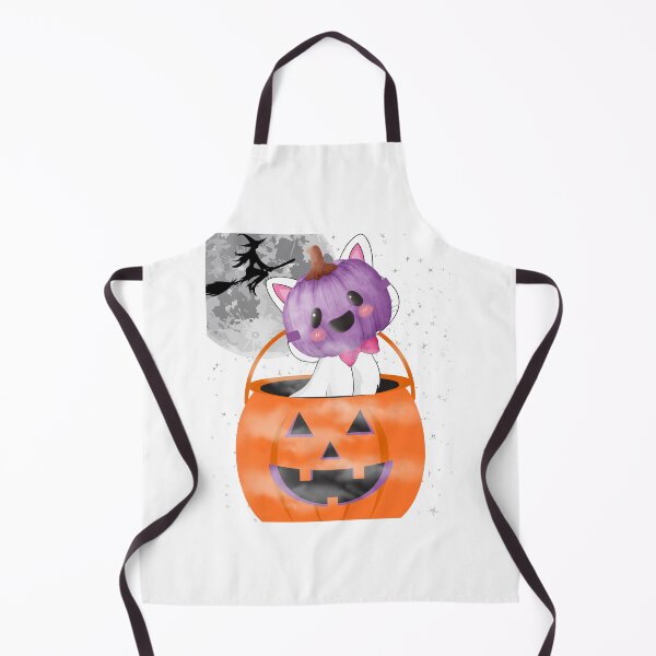 Item preview, Spooky Pumpkin Faced Halloween Kitty designed and sold by GarnersDesigns.