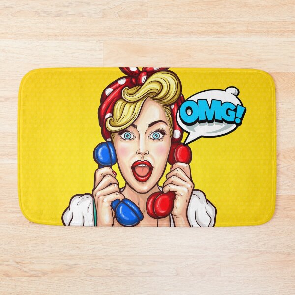 Item preview, Woman Flour Bread pop art designed and sold by MyWololo.