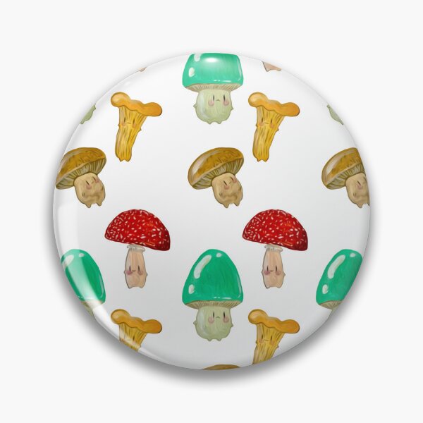 Item preview, Mushroom Friends Repeating Print (Transparent) designed and sold by theflyingwolf.