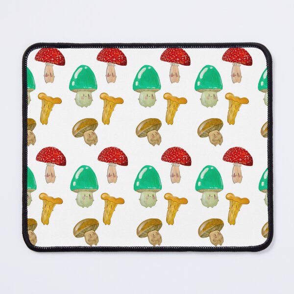 Item preview, Mushroom Friends Repeating Print (Transparent) designed and sold by theflyingwolf.