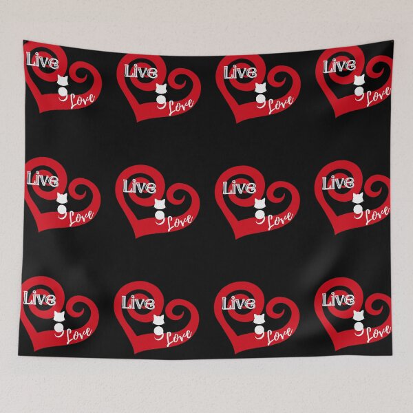 Item preview, Semicolon Cat (Live Love Spiral Heart B) designed and sold by SimplyMe-Plus.