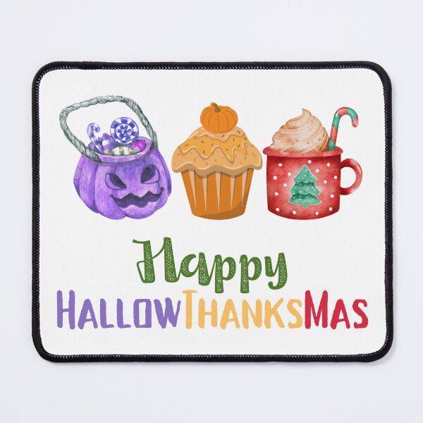 Item preview, Happy HallowThanksMas designed and sold by LunaticArtWork.