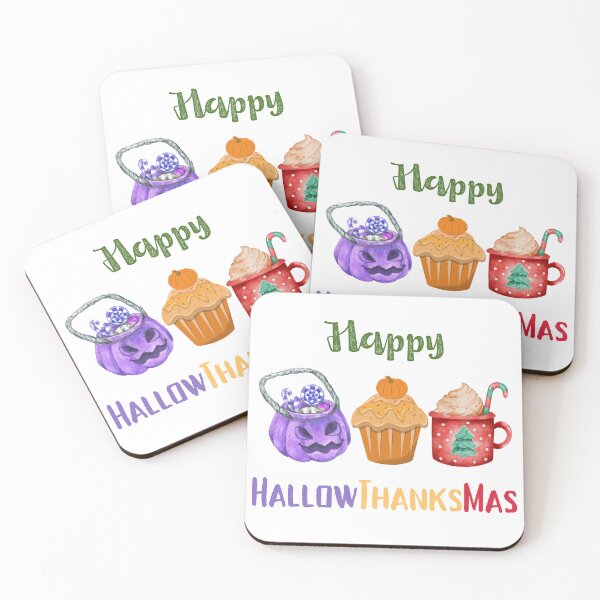 Item preview, Happy HallowThanksMas  designed and sold by LunaticArtWork.