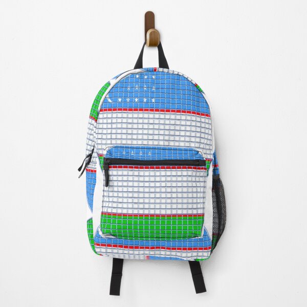Item preview, Uzbekistan Flag Rounded - Squares Pixel designed and sold by MoonElite.