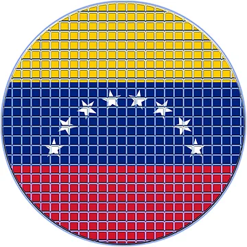 Artwork thumbnail, Venezuela Flag Rounded - Squares Pixel by MoonElite