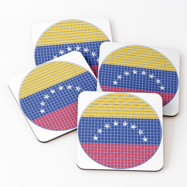 Item preview, Venezuela Flag Rounded - Squares Pixel  designed and sold by MoonElite.
