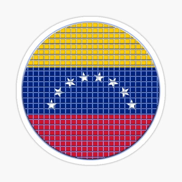 Item preview, Venezuela Flag Rounded - Squares Pixel  designed and sold by MoonElite.