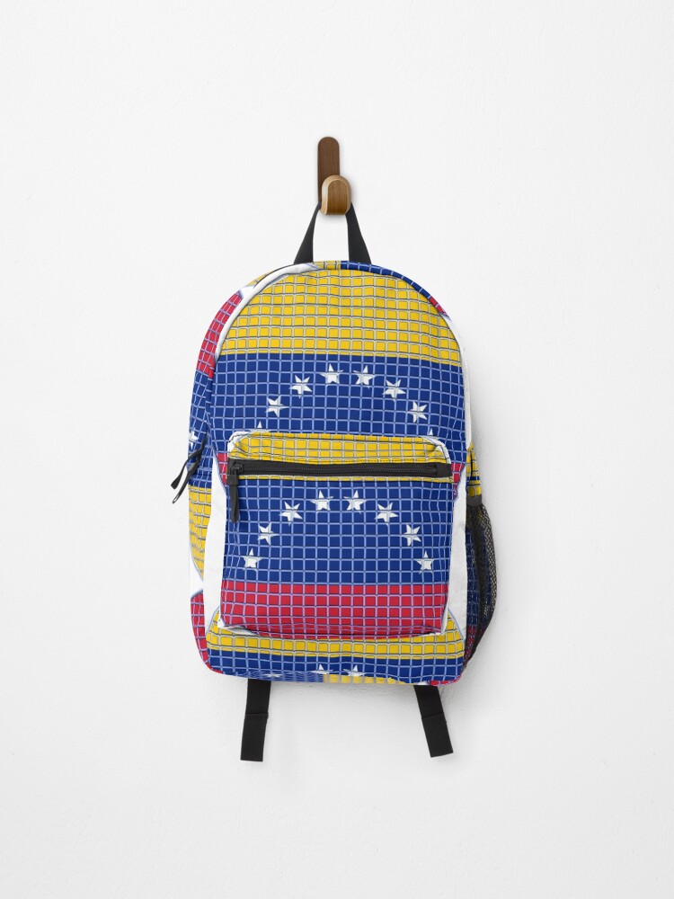 Thumbnail 1 of 3, Backpack, Venezuela Flag Rounded - Squares Pixel designed and sold by MoonElite.