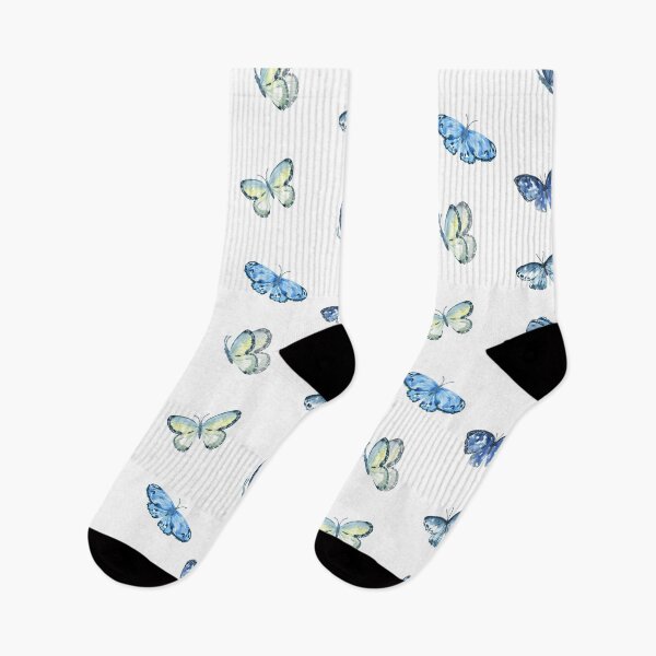 Item preview, Watercolor Blue Butterfly Collection designed and sold by silviaol.