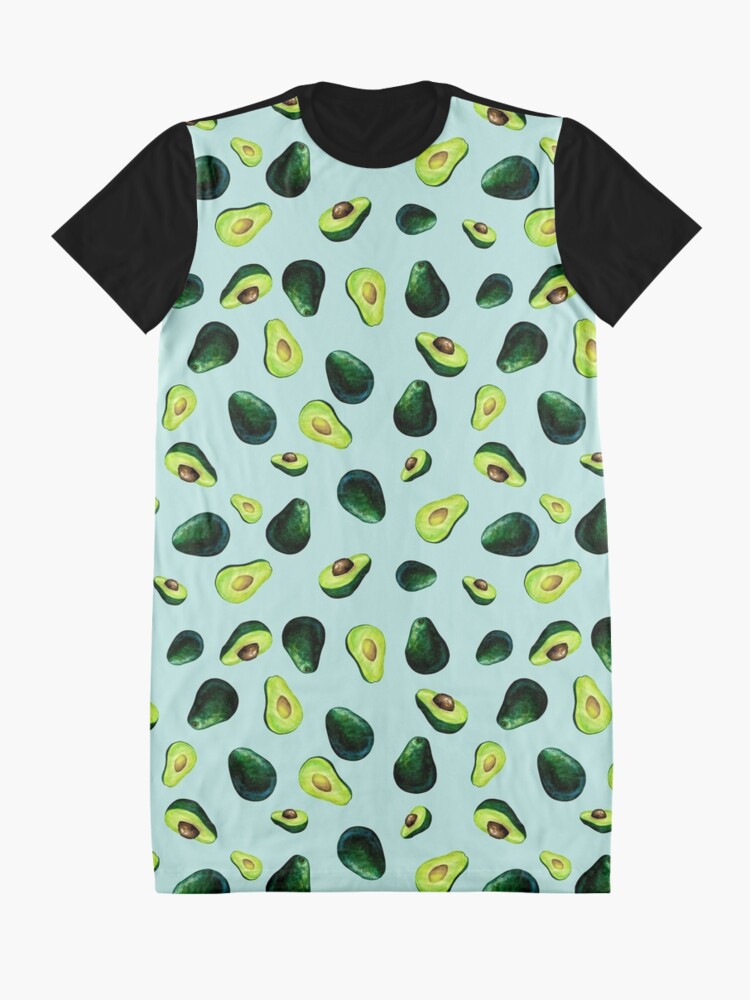 Alternate view of Avocado Pattern Graphic T-Shirt Dress