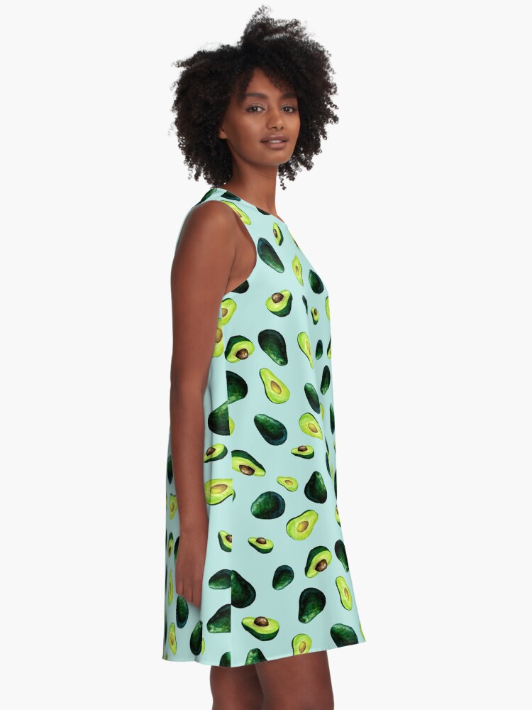 Alternate view of Avocado Pattern A-Line Dress