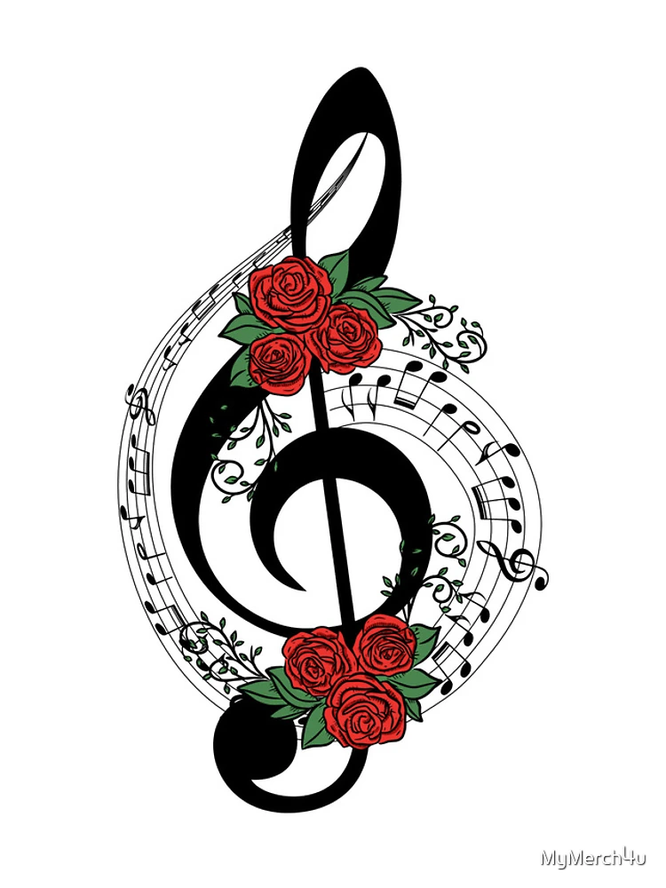 Thumbnail 4 of 4, iPhone Case, Musical Note Roses designed and sold by MyMerch4u.