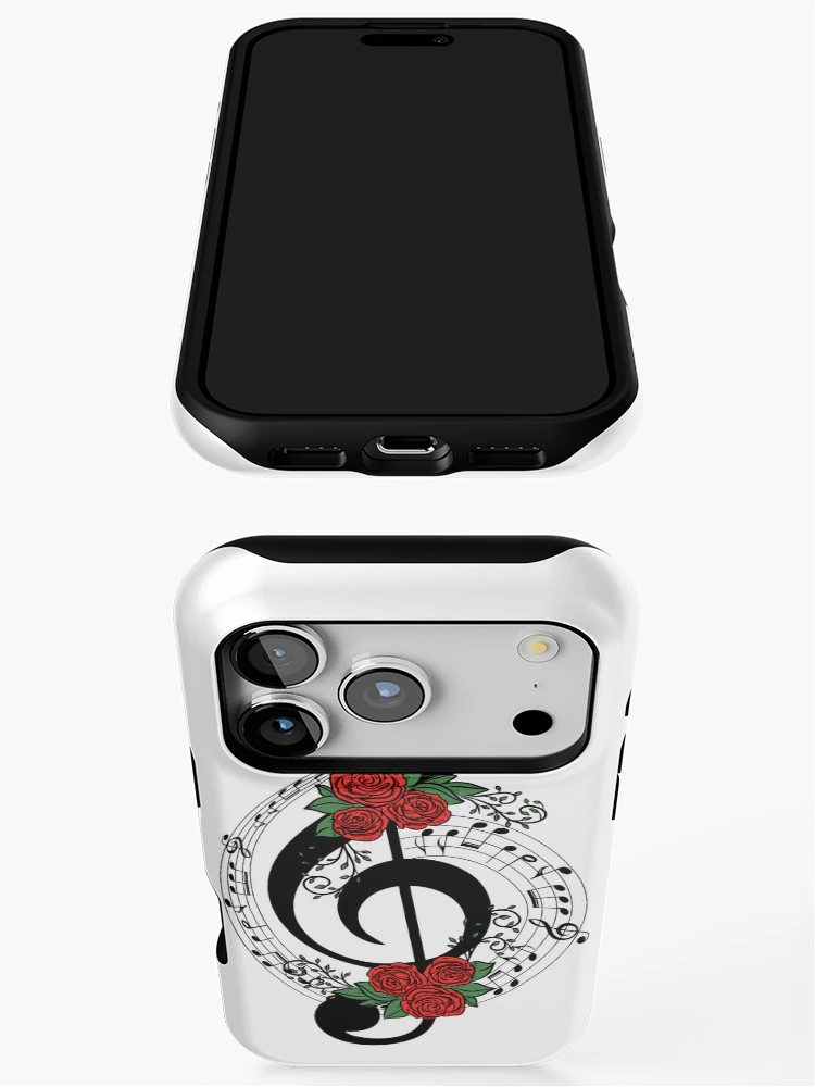 Thumbnail 3 of 4, iPhone Case, Musical Note Roses designed and sold by MyMerch4u.