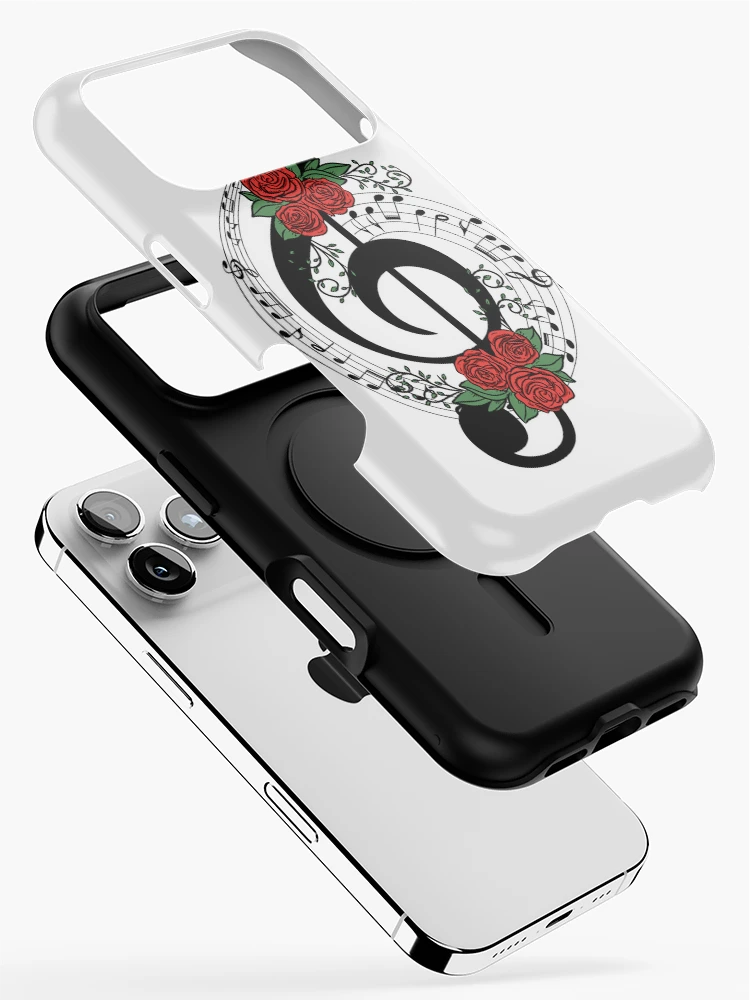 Thumbnail 2 of 4, iPhone Case, Musical Note Roses designed and sold by MyMerch4u.