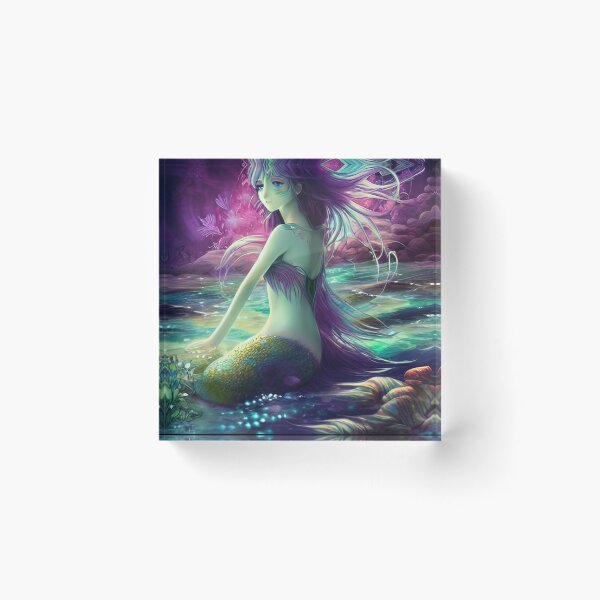 Item preview, Mermaid Sits By The Sea While the Wind Plays in Her Hair designed and sold by Lenkaland.
