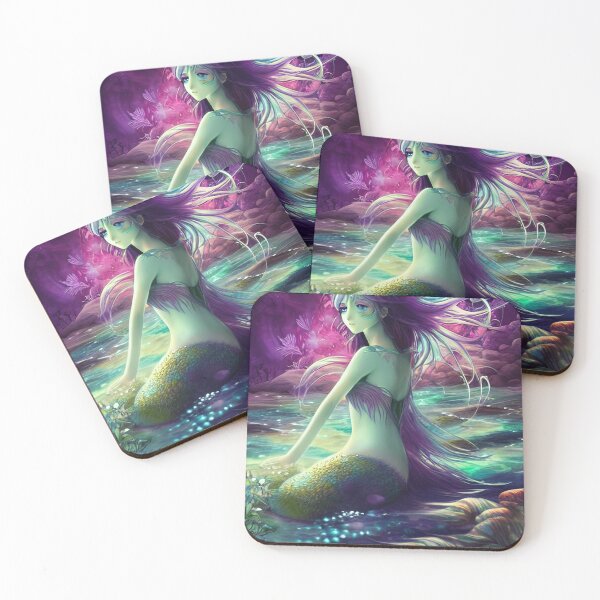 Item preview, Mermaid Sits By The Sea While the Wind Plays in Her Hair designed and sold by Lenkaland.