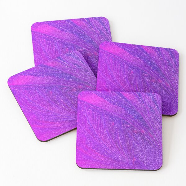 Item preview, Pink and Purple Feather Paint Pattern designed and sold by KellysComColors.