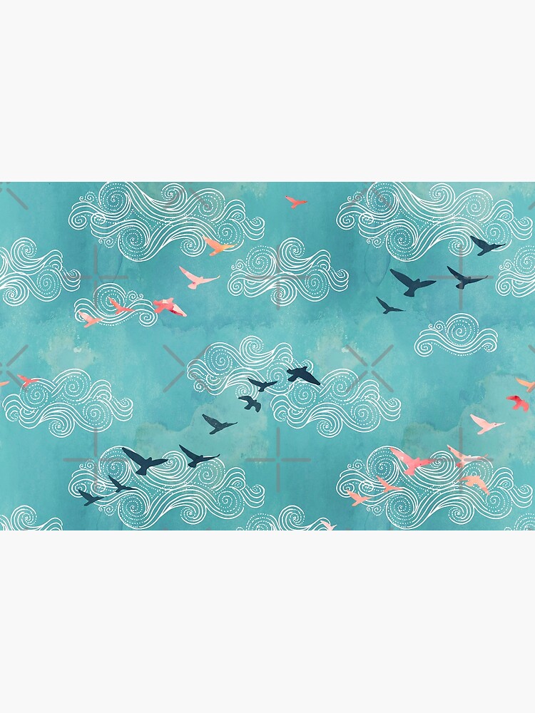 Blue sky birds by adenaJ