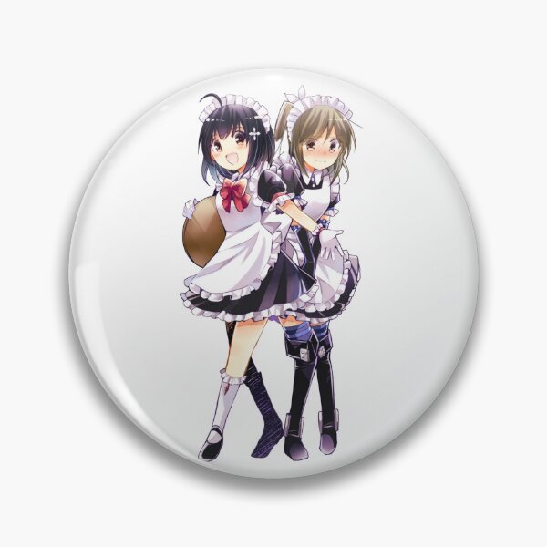 Item preview, Maple and Sally Wearing Maid Outfit Maid Dress Blushing Embarassed | Bofuri: I Don't Want to Get Hurt, so I'll Max Out My Defense | Itai no wa Iya nano de Bougyoryoku ni Kyokufuri Shitai to Omoimasu designed and sold by Risumu.