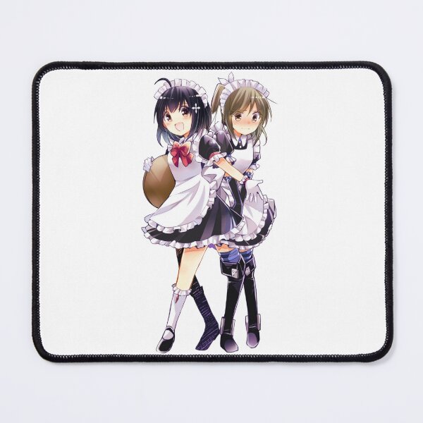 Item preview, Maple and Sally Wearing Maid Outfit Maid Dress Blushing Embarassed | Bofuri: I Don't Want to Get Hurt, so I'll Max Out My Defense | Itai no wa Iya nano de Bougyoryoku ni Kyokufuri Shitai to Omoimasu designed and sold by Risumu.