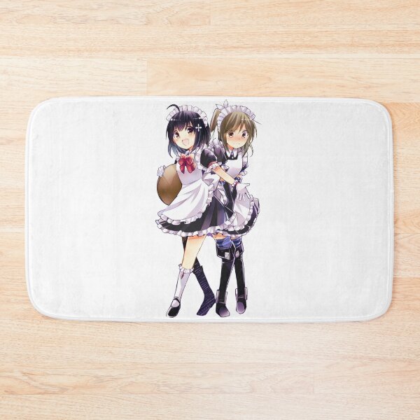 Item preview, Maple and Sally Wearing Maid Outfit Maid Dress Blushing Embarassed | Bofuri: I Don't Want to Get Hurt, so I'll Max Out My Defense | Itai no wa Iya nano de Bougyoryoku ni Kyokufuri Shitai to Omoimasu designed and sold by Risumu.
