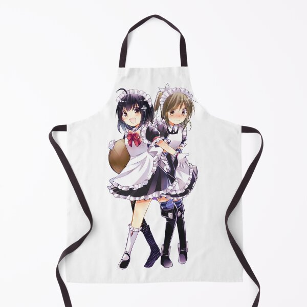 Item preview, Maple and Sally Wearing Maid Outfit Maid Dress Blushing Embarassed | Bofuri: I Don't Want to Get Hurt, so I'll Max Out My Defense | Itai no wa Iya nano de Bougyoryoku ni Kyokufuri Shitai to Omoimasu designed and sold by Risumu.
