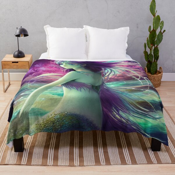 Item preview, Mermaid Sits By The Sea While the Wind Plays in Her Hair designed and sold by Lenkaland.