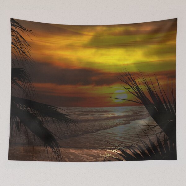 Item preview, Sunset Palms ~ Pacific Ocean ~ California, USA designed and sold by Lynn  Marie Sharp.