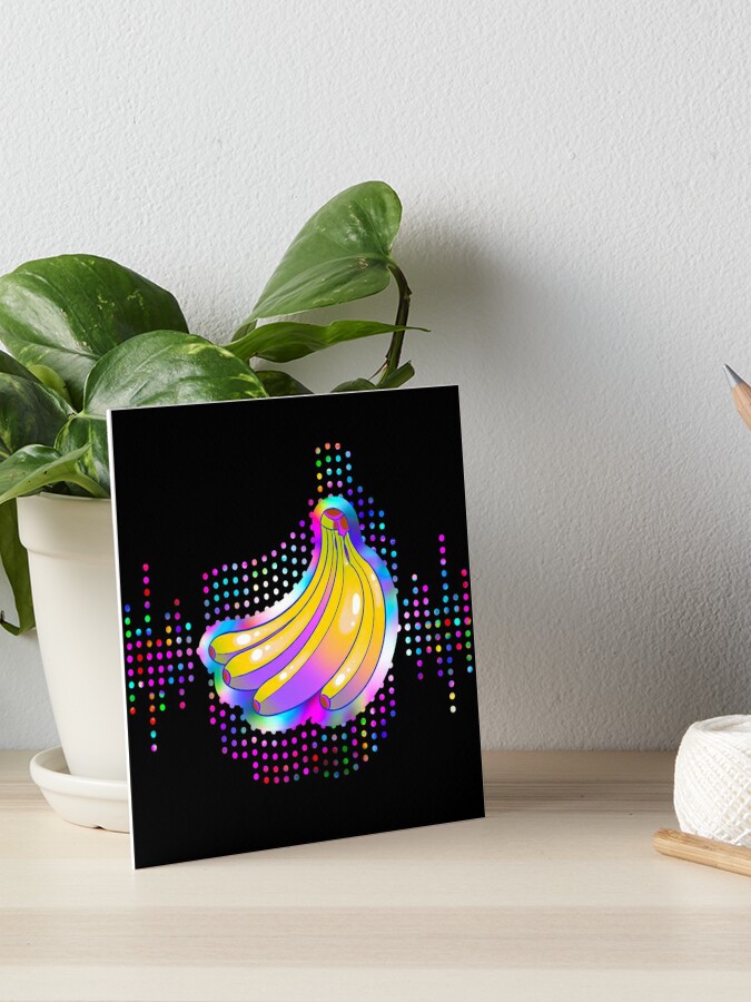 tennis Saucer Potentiel Banana with Colorful Audio Equalizer" Art Board Print for Sale by  reginarennart98 | Redbubble