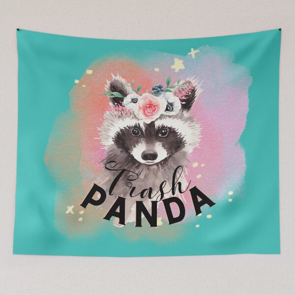 Item preview, Trash Panda with Flowers  designed and sold by June Market.
