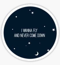 Ich möchte fliegen und nie herunterkommen Sticker