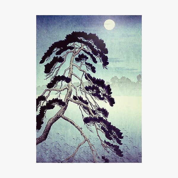 Item preview, At the Moon in Zensein - Nature Landscape designed and sold by Kijiermono.