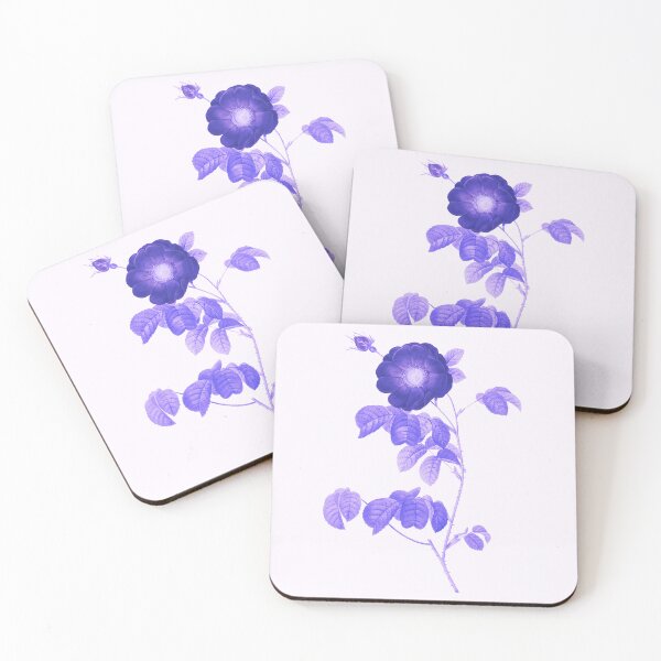 Item preview, Simple Flowered French Rose Flower, Alternative Illustration - Purple Rose designed and sold by DaphneKstudio .