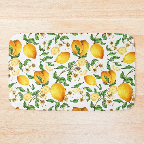 Item preview, Beautiful Watercolor Lemon Fruit and Lemon Blossom designed and sold by silviaol.