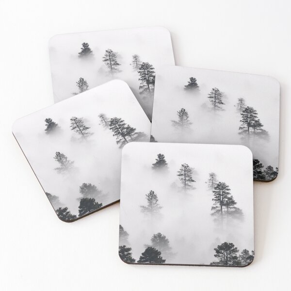 Item preview, Foggy Scenic Mountain Tree decor designed and sold by BubbleCrumbs.