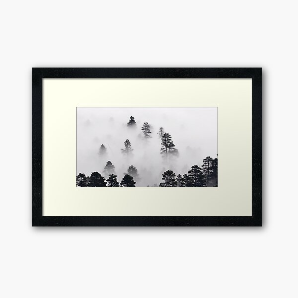 Item preview, Foggy Scenic Mountain Tree decor designed and sold by BubbleCrumbs.