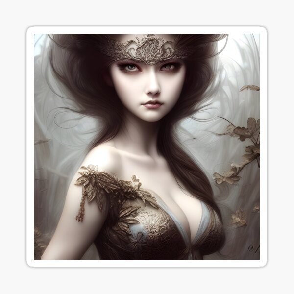 goddess-of-the-forest-sticker-for-sale-by-oddestofart-redbubble