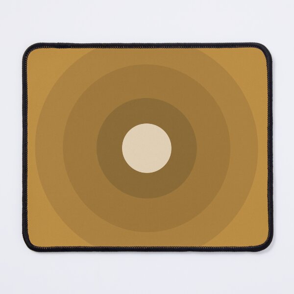 Item preview, Concentric Circles Abstract Geometric Art - Gold Light Brown designed and sold by Inspirationmotivation.