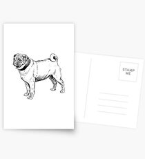 Wie ein Mops Postkarten