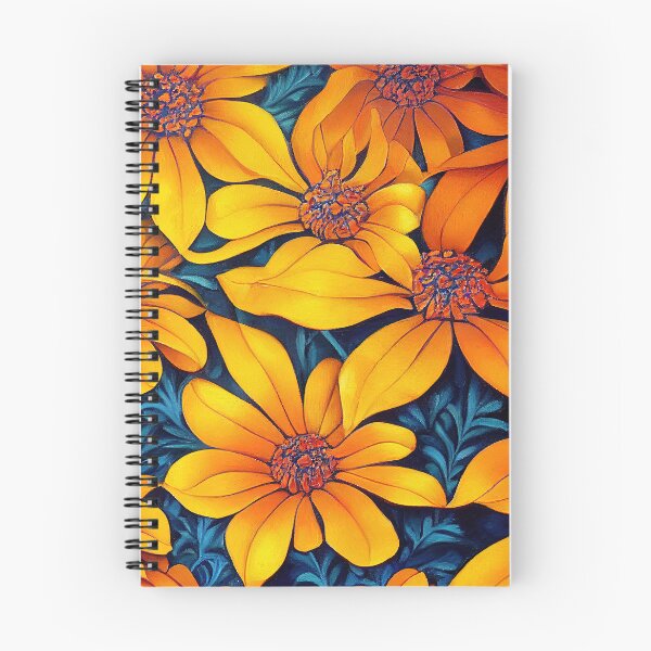 Item preview, Marigold Floral Print designed and sold by ThePurpleMelon.