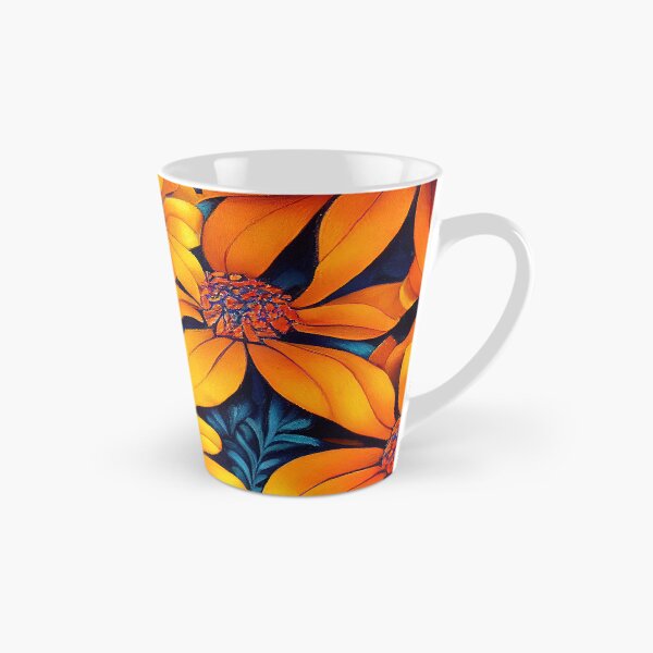 Item preview, Marigold Floral Print designed and sold by ThePurpleMelon.