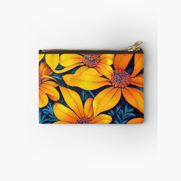 Item preview, Marigold Floral Print designed and sold by ThePurpleMelon.