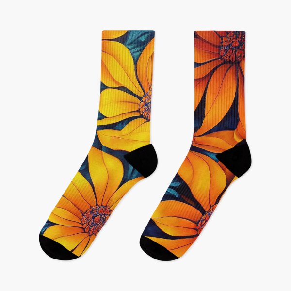 Item preview, Marigold Floral Print designed and sold by ThePurpleMelon.