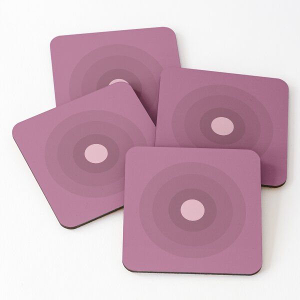 Item preview, Concentric Circles Abstract Geometric Art - pink designed and sold by Inspirationmotivation.
