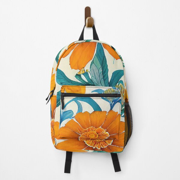 Item preview, Marigold Floral Print designed and sold by ThePurpleMelon.